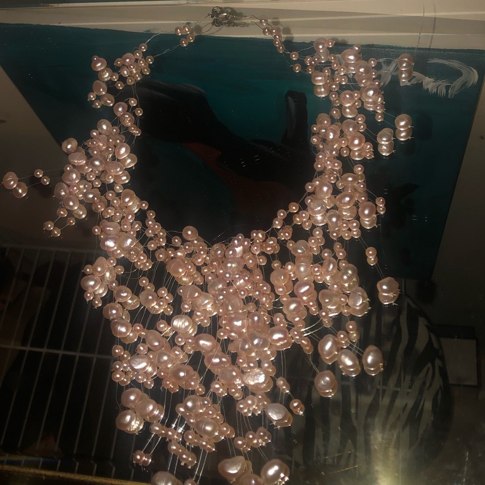 Pink Pearl Necklace